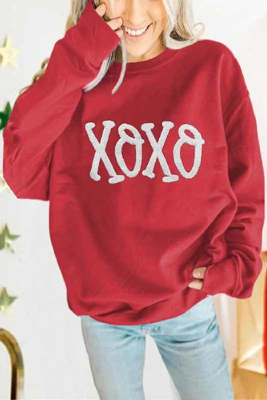 Pullover Christmas Sweatshirt Boat Neck Sweater