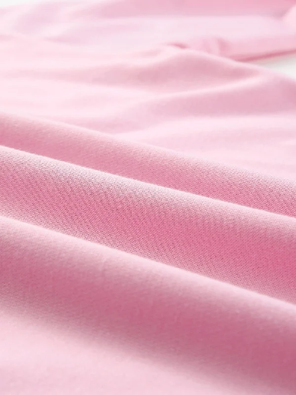 Oversized Pink Pullover Leg Sleeve Comfort