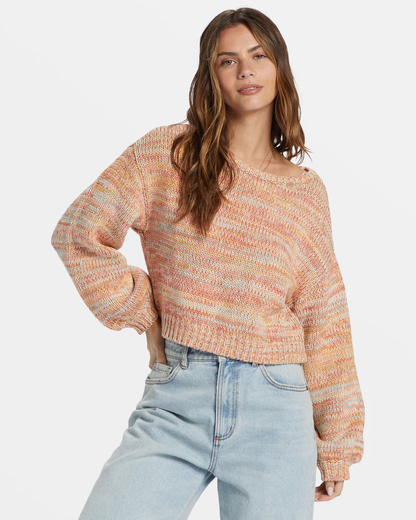 Vivid Sun Pullover Sweater Wide Sleeve Pullover