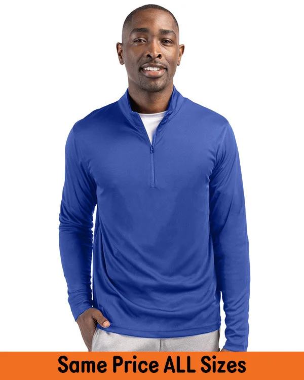 Men's Clique Spin Eco Performance Half Zip Pullover Boat Neck Sweater