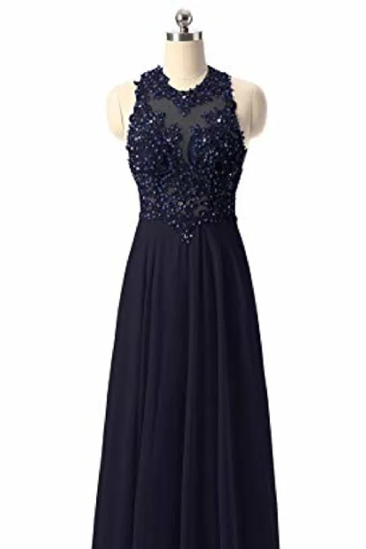 A-Line Round Neck Lace Chiffon Tulle Ball Gown Beading Evening Dress Tunics Sale discount A-Line Round Neck Lace Chiffon Tulle Ball Gown Beading Evening Dress Tunics Sale discount