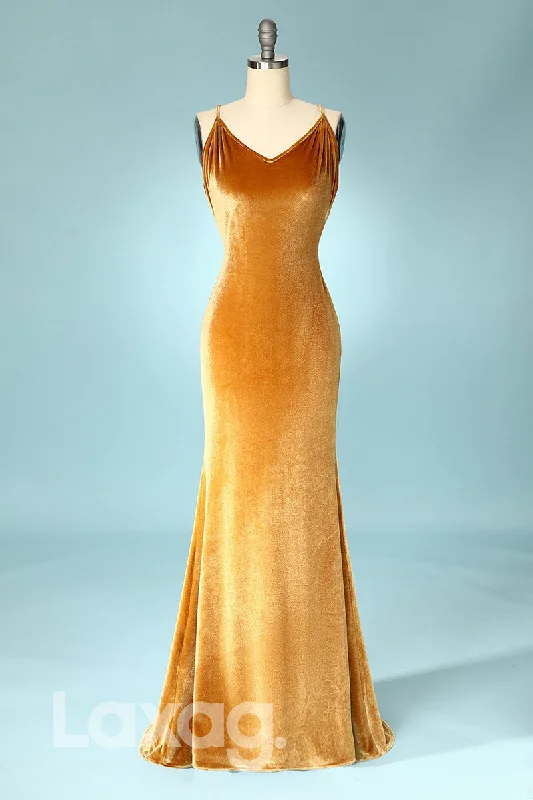 18757 - Women's Spaghetti Straps Velvet Long Formal Evening Dress Backless Tunics Occasion special 18757 - Women's Spaghetti Straps Velvet Long Formal Evening Dress Backless Tunics Occasion special