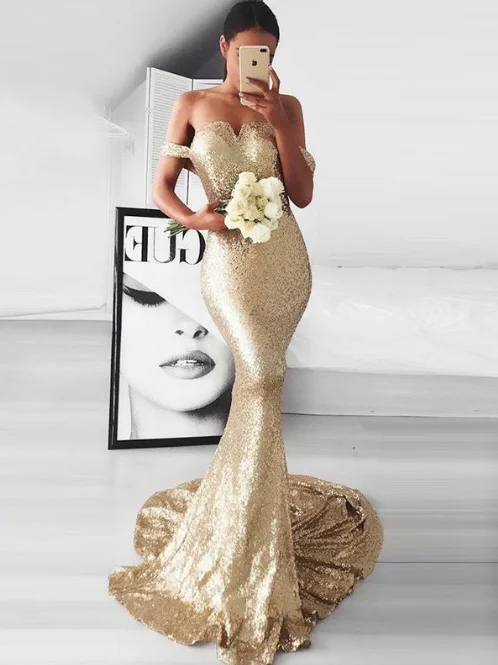 gold sequin bridesmaid dresses long mermaid off the shoulder elegant sexy wedding party dress 2020 Tunics Gym athletic gold sequin bridesmaid dresses long mermaid off the shoulder elegant sexy wedding party dress 2020 Tunics Gym athletic