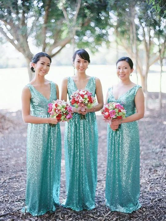green sequin bridesmaid dresses long 2020 cheap v neck sparkle mermaid wedding party dress vestido de boda Tunics Seasonal trendy green sequin bridesmaid dresses long 2020 cheap v neck sparkle mermaid wedding party dress vestido de boda Tunics Seasonal trendy