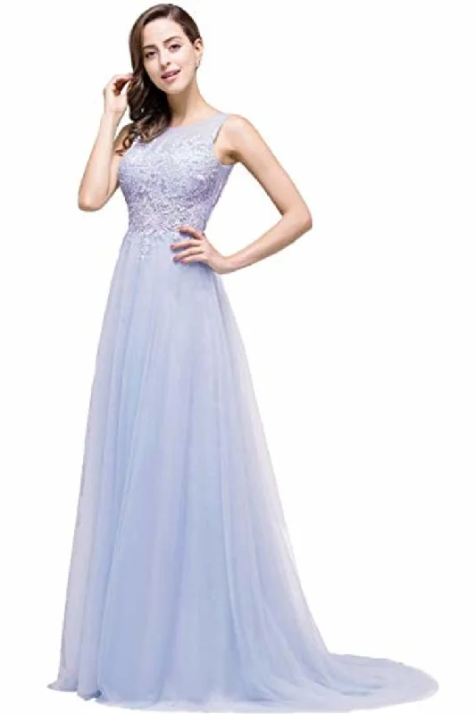 Lace Tulle Sleeveless Evening Dress Ball Gown Wedding Bridesmaid Backless Long Dress Tunics Short Trendy Lace Tulle Sleeveless Evening Dress Ball Gown Wedding Bridesmaid Backless Long Dress Tunics Short Trendy