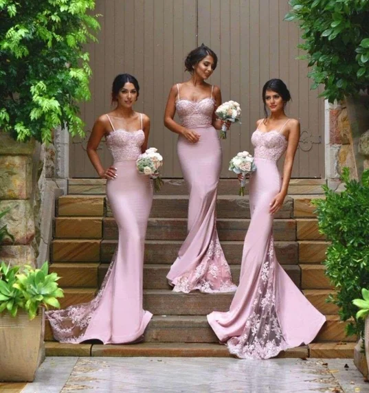 mermaid bridesmaid dresses long pink lace appliqué elegant cheap wedding party dresses 2020 Tunics Handmade artisanal mermaid bridesmaid dresses long pink lace appliqué elegant cheap wedding party dresses 2020 Tunics Handmade artisanal