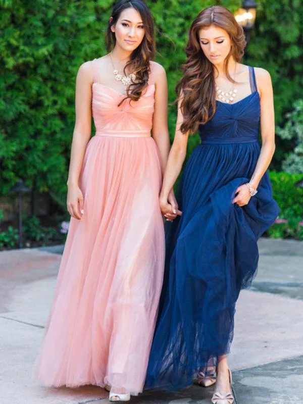 Simple Tulle A-line Bridesmaid Dresses, Bridal Party Dresses Tunics Leisure comfortable Simple Tulle A-line Bridesmaid Dresses, Bridal Party Dresses Tunics Leisure comfortable