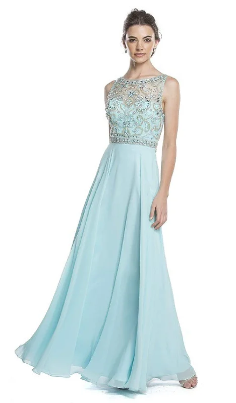 Trevi Collection - Embellished Sleeveless A-Line Evening Dress Tunics Recommended stylist Trevi Collection - Embellished Sleeveless A-Line Evening Dress Tunics Recommended stylist