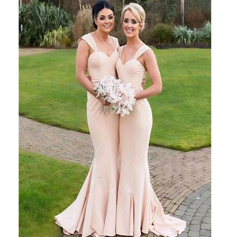 Cheap Mermaid Elegant Simple Bridesmaid Dresses, 2019 Straps Wedding Party Dresses, WG275 Tunics Chic elegant Cheap Mermaid Elegant Simple Bridesmaid Dresses, 2019 Straps Wedding Party Dresses, WG275 Tunics Chic elegant