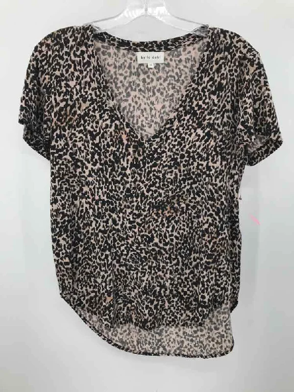 Pre-Owned Bella Dahl Black Size XS Printed T-shirt Mesh Fabric Canvas Fabric Denim Fabric Pre-Owned Bella Dahl Black Size XS Printed T-shirt Mesh Fabric Canvas Fabric Denim Fabric