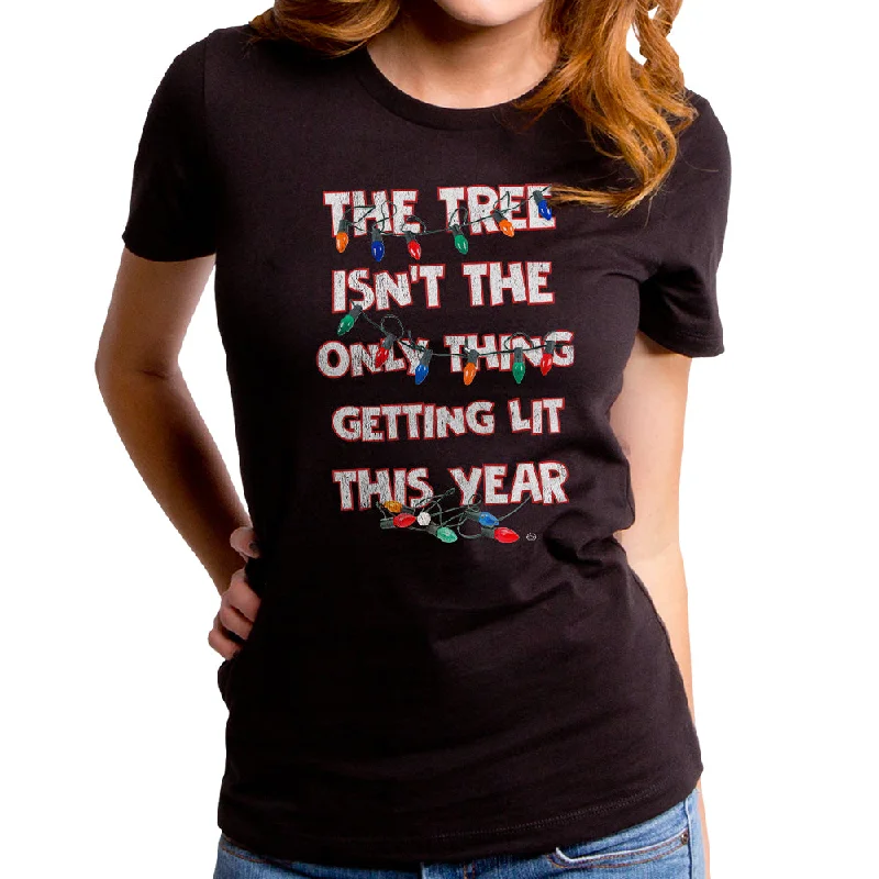 The Tree Isn't The Only Thing Women's T-Shirt Graphic T-Shirt Round Neck Polyester