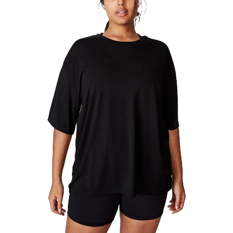 Cotton On Womens Plus Curve Active Shirts & Tops Basic T-Shirt Crew Neck Short Sleeve Cotton On Womens Plus Curve Active Shirts & Tops Basic T-Shirt Crew Neck Short Sleeve