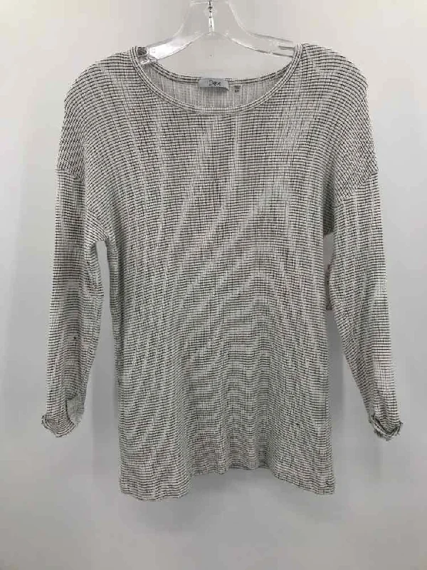 Pre-Owned Dex Ivory Size XS T-shirt Hooded Caped Shawl Collar