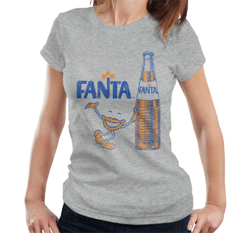 Fanta 1970s Retro Bottle Women's T-Shirt Chenille Fabric Brocade Fabric Lace Fabric