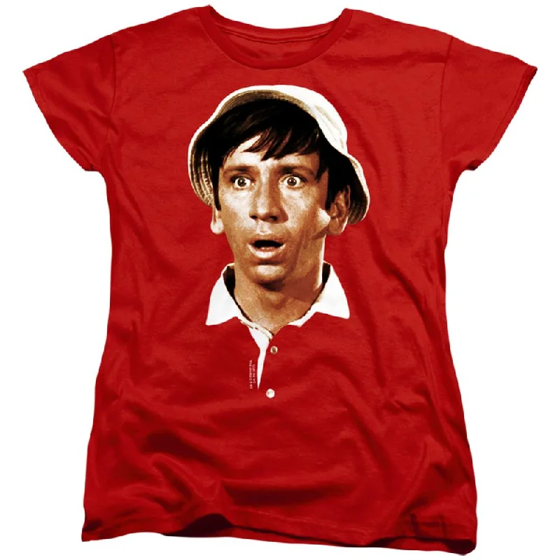Gilligan's Island Gilligans Head Women's 18/1 Cotton Short-Sleeve T-Shirt Fitted T-Shirt Seamless Stretchy Gilligan's Island Gilligans Head Women's 18/1 Cotton Short-Sleeve T-Shirt Fitted T-Shirt Seamless Stretchy