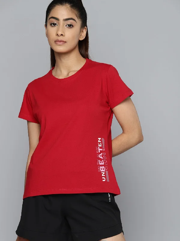 HRX by Hrithik Roshan Typography Printed Bio-Wash Training Sports T-shirt Collared Crew Neck Turtle Neck HRX by Hrithik Roshan Typography Printed Bio-Wash Training Sports T-shirt Collared Crew Neck Turtle Neck