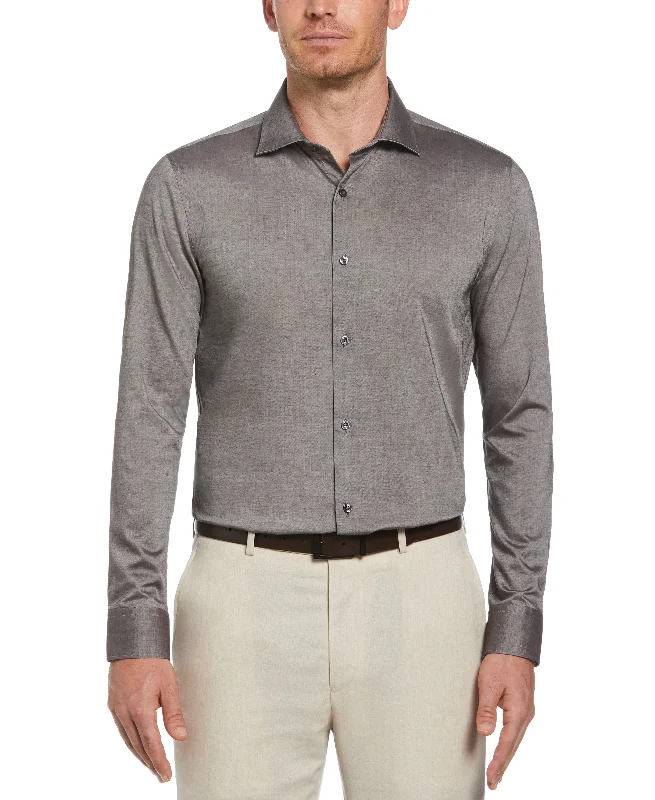 Slim Fit Luxe Button-Down Tencel Twill Shirt Notch Collar Peter Pan Collar Cowl Neck Slim Fit Luxe Button-Down Tencel Twill Shirt Notch Collar Peter Pan Collar Cowl Neck