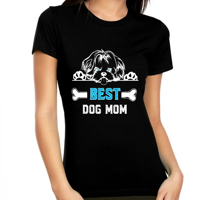 Best Dog Mom Shirt for Women Dog Mom Shirts Funny Dog Shirts Dog Mom Gifts Machine Wash Dry Clean Hand Wash