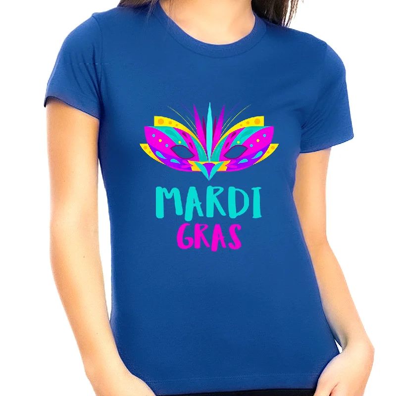 Cute Mardi Gras Shirts for Women New Orleans Plus Size 1X 2X 3X 4X 5X Mardi Gras Outfit for Women Plus Size Houndstooth Herringbone Solid