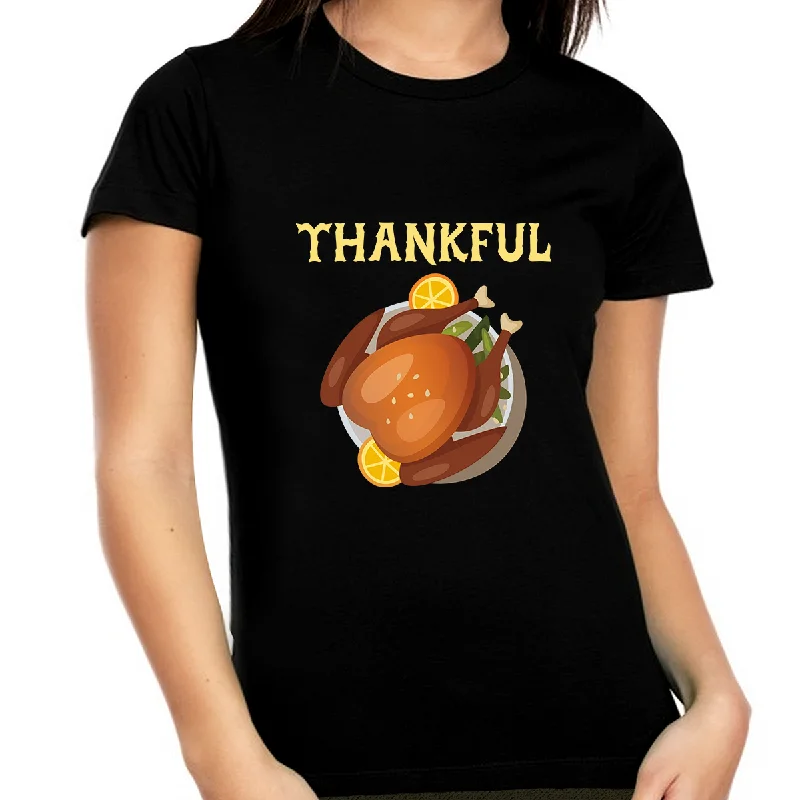 Plus Size Thanksgiving Shirts for Women 1X 2X 3X 4X 5X Thanksgiving Outfit Thanksgiving Family Dinner Shirt Iron Safe Non-Iron Wrinkle Free