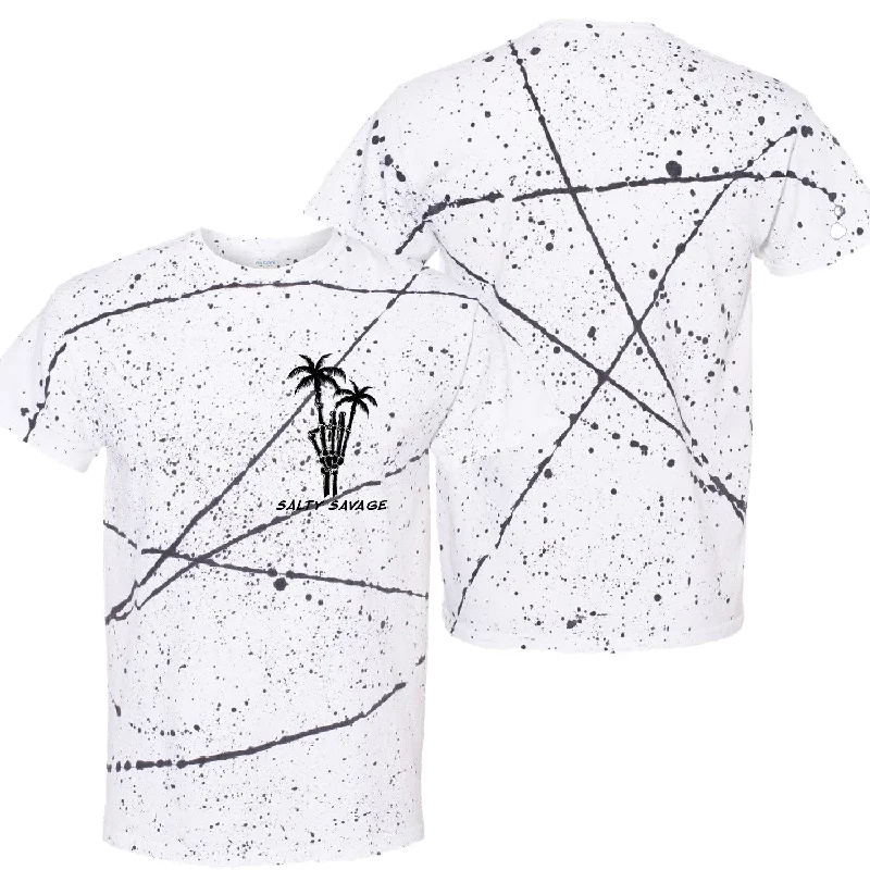 White Black Splatter