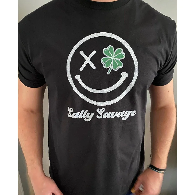 Salty Savage Unisex "Clover Eye" Tee | St. Patrick’s Day Edition | Elasticated Padded Insulated