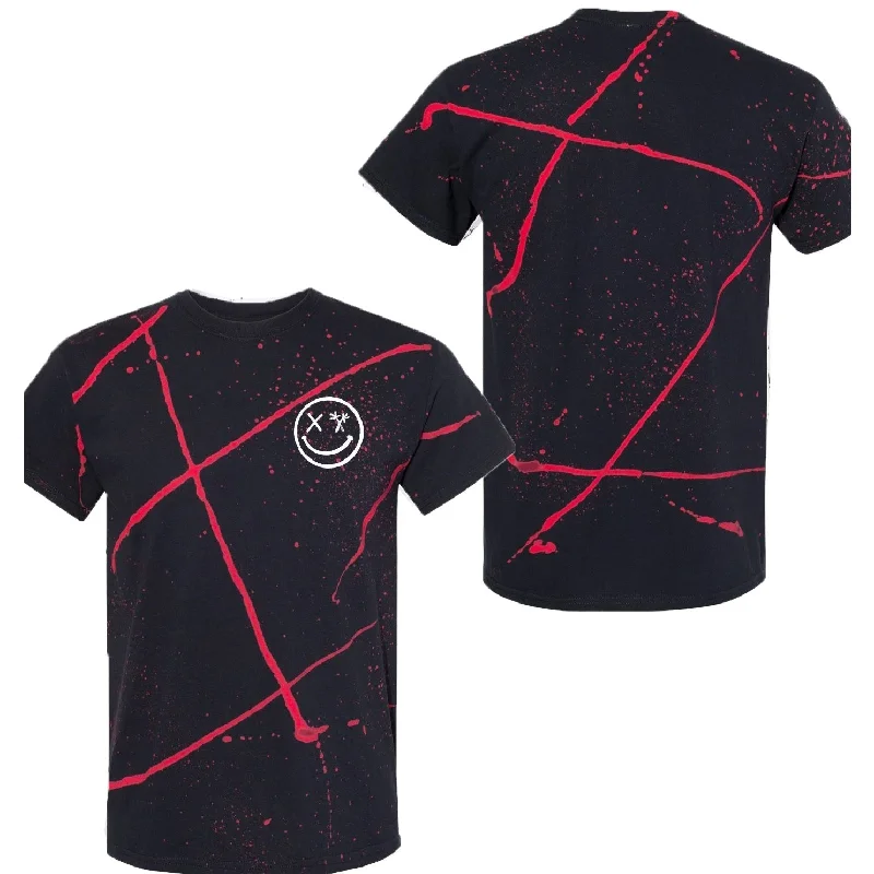 Black Red Splatter