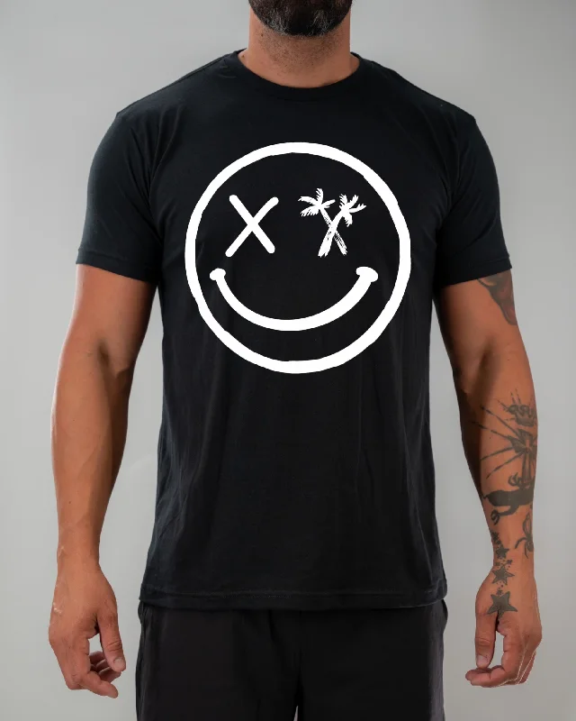 Salty Savage Unisex "Spliced Smile" Tee Zippered Buttoned Snapped