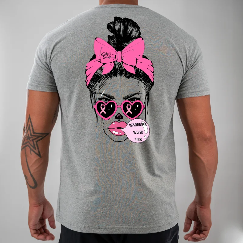 Salty Savage Unisex "WARRIORS WEAR PINK" Tee | Business in the Front, Party in the Back Front Pockets Side Pockets Patch Pockets